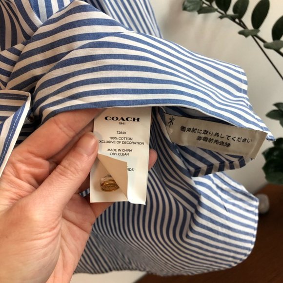 Coach Oversized Floral Embroidery Shirt - Picture 5 of 9